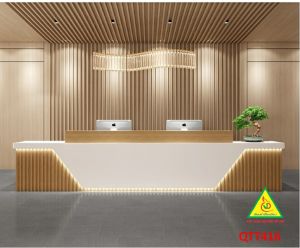 QUẦY LỄ TÂN QUẦY TIẾP TÂN QUẦY TÍNH TIỀN QUẦY THU NGÂN QTT416- Nội thất lắp ráp Viễn Đông Adv