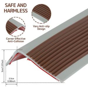 Anti Slip Strip Self-adhesive Pvc Right-angle Strip for Home Decoration DIY Corner Table Edge Childrens Protection Strip Accessories