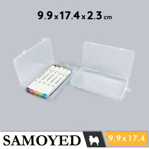 SAMOYED BX-HJ-9917423 Tempat / Kotak Plastik PP Penyimpanan Kecil Serba Guna / Plastic Storage Box 9.9 x 17.4 x 2.3 / 99 x 174 x 23 cm (Aksesoris / Pernak-Pernik / Perhiasan / Obat)