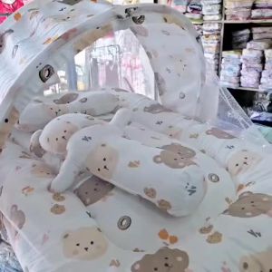 ส่วนลดสุดคุ้มที่นอนมุ้งเด็ก พร้อมมุ้งครอบกันยุง 55×80 cm