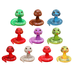 Sturdy PP Cotton Snake Toy Multiple Color Realistic Designs Portable Accessory Craft Supplies for Decoration and Play