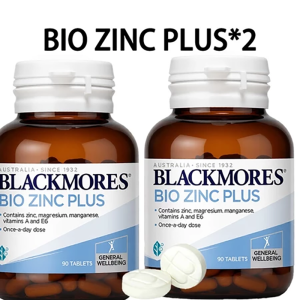 Blackmores Bio Zinc Plus Daily Zinc Support Immune Support Skin Health Energy & Vitality 90 Tablets Australian Quality
