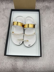 Giày sandal đan nữ + châu trắng-xăng đan học sinh