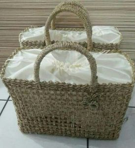 tas wanita anyaman mendong/ tas anyaman kotak tali rara mendong/tas belanja anyaman mendong