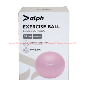 Alph Performance 65cm Excercise Ball Pink Bola Olahraga Termasuk Pompa Injak Warna Pink Bola Fitness Bola Gym Anti Pecah Pilates