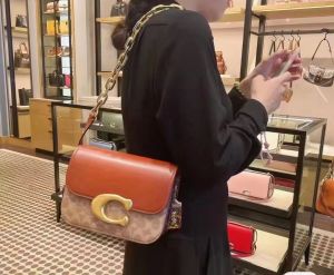 Hot Sale!Coach Chain Bags for Women Original Womens IDOL Series Logo Magnetic Lock Mailman Bag Crossbody Bag Shoulder Bag Cm557 Cm551 Size: 21 * 8.5 * 16cm