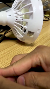 Multi-purpose Ceiling Fan with LED Lamp 2-in-1 Durable Universal Fan Easy Installation Indoor Outdoor Supplies White