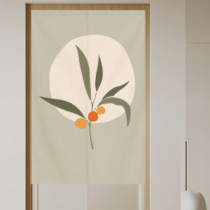 Door Curtain Noren with Rods Long Japanese Style For Door Entrance Kitchen Doorway And Room Divider