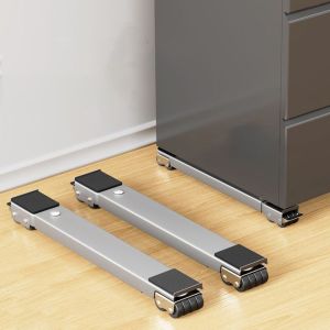 FIRST SONG With Wheels Refrigerator Stand Extendable Durable Washing Machine Stand Raised Base Non-slip Mobile Roller Bracket Bathroom