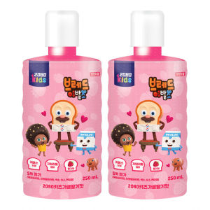 Nước súc miệng trẻ em 2080 Kids baby hương dâu vệ sinh răng miệng Hàn Quốc 250ml