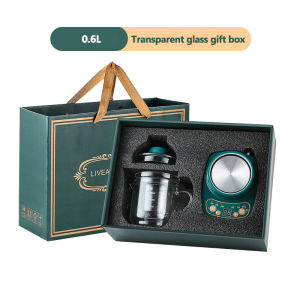 Health Pot Multifunctional Electric Stewing Cup Ceramic Electric Cup Porridge Stewing Soup Water Isolating Stewing Cup Flower Teapot Mini Automatic