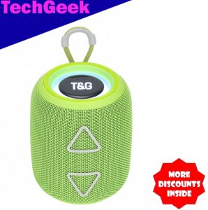 T&G TG-655 TWS Bluetooth Portable Wireless Super Bass Splashproof Speaker with Cool LED Lights