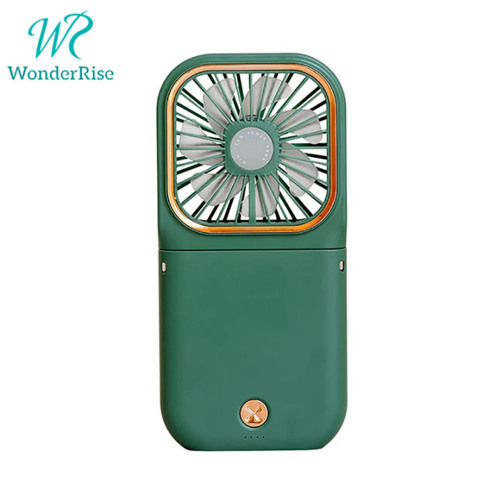 3 in 1 USB Electric Hand Fan Phone Holder 3000mAh Rechargeable Mini