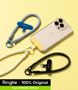 Ringke chủ liên kết dòng chảy bền tay u-loại Dây đeo với miếng vá có thể tháo rời đa năng điện thoại di động Vòng đeo cổ tay dây buộc cho trường hợp điện thoại thông minh phổ thông và nhiều hơn nữa