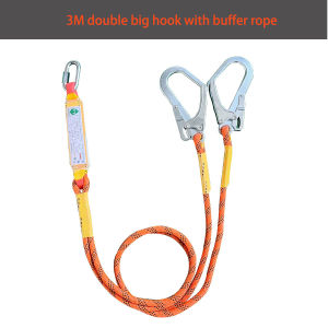 Msia Stock High-Quality Polyester Safety Rope with Wire Core and Full Body Harness for Outdoor Climbing and Rescue