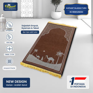 Elephant Sajadah Semi Latex Premium 3D