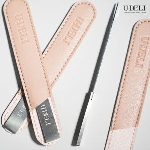 High Quality Stainless Nail File ตะไบเล็บสแตนเลส U-DELI ทนทาน ใช้งานได้ทั้ง2ด้าน ลับคม ช่วยจัดทรงเล็บ ยาว12.5cm ตะไบเล็บ ที่ขัดเล็บ ตะไบ