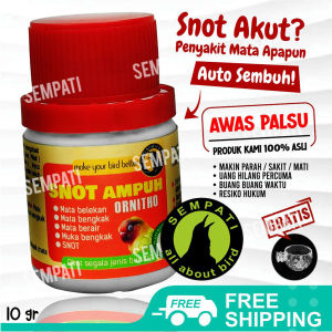 SEMPATI FREE CEPUK SEMPATI 05 Ornitho Nutribird Obat Burung Snot Mata Bengkak Belekan Berair Iritasi Sakit Pernafasan Ornithosis Mycoplasma Kurus