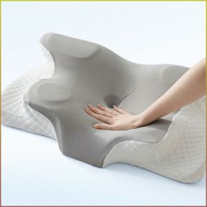 หมอน ผู้ที่มีหมอนสูง เมมโมรีโฟม หมอนเมมโมรี นวัตกรรมการออกแบบรูปผีเสื้อ สะดวกสบาย อุปกรณ์พยุงคอที่ไม่ยุบตัว