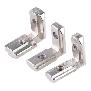 10Pcs Zinc Alloy Interior Joint Bracket 90 Degree T-Slot L-Shape Corner Bracket T-Slot Aluminum Extrusion Profile