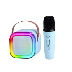 Mini Karaoke Wireless Audio Speaker Bluetooth Microphone Portable Home KTV Dual Microphone k12