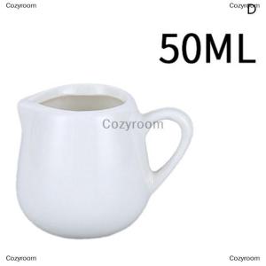[COD] Cozyroom โถเครื่องปรุงอาหารเซรามิกขนาด50 100 160 220มล. ภาชนะใส่ถ้วยครีมเครื่องใช้ในครัวสีขาวเหยือกใส่น้ำตาลครีมและนม