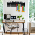 Medal Holder Medal Display Hanger Medal Rack Wall Mounted Stainless Steel Medal Display Rack Decorative Black Medal Organizer Holder. 