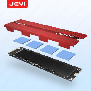 JEYI M.2 SSD Heatsink 2280 SSD Cooler Aluminum Double-Sided Heat Sink with Thermal Silicone pad for PS5/PC PCIE NVME NGFF M2 SSD