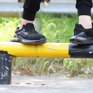 รองเท้าเซฟตี้สำหรับผู้ชายและผู้หญิง น้ำหนักเบา ระบายอากาศได้ หัวเหล็กกันกระแทก กันลื่น พื้นโฟมสบาย กันน้ำ รองเท้าทำงาน