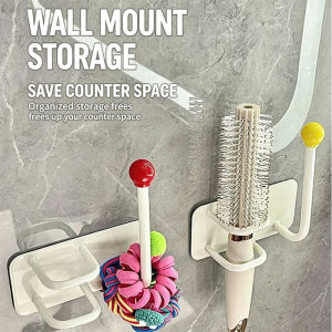 Adhesive Hooks for Bathroom Kitchen Wall-Mounted Storage Rack Wall Hanger Decorative Hooks Organizer