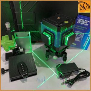 Máy cân mực bắn cốt máy cân bằng laser MAKITA 12 tia xanh laze có điều khiển sạc chân đế máy hộp nhựa (bảo hành 6 tháng