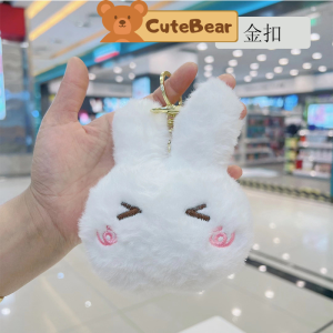 Móc khóa thú bông móc khóa thỏ đáng yêu ngộ nghĩnh dùng làm móc khóa treo balo túi xách CB25