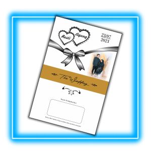 200 Undangan Pernikahan Khitanan Model Elegan Pake Sabuk 899-900