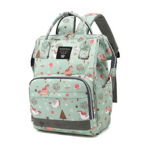 Hamshmoc Fashion Baby Diaper Storage Bag Organizer Waterproof New Born Backpack Travel Essentials Multi-Function Large Capacity Stroller Hanging for Mommy and Baby