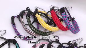 WH Silicone Water Bottle Boots with Braided Carrying Strap Set. Fits montigo Wide Mouth Bottles 12oz to 64oz.