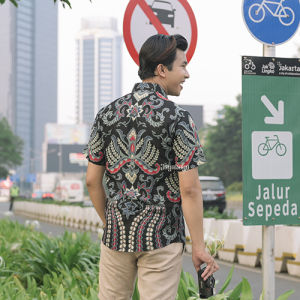 Jayabaya Batik Bramajati Kemeja Katun Lengan Pendek