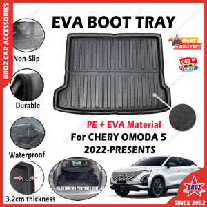 CHERY OMODA 5 2022-PRESENTS EVA Copolymer Boot Tray Luggage Cargo Trunk Tray Dulang But Kereta 汽车后备箱垫 Waterproof Durable Non-Slip Custom-Fit Easy To Clean Easy Install Temperature Resistant