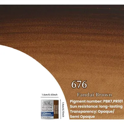 Winsor & Newton Cotman Watercolor Half Pan Refill 48 Colors Outdoor Sketch Pigment Pure Vivid Hue Great Blending Diffusion & Transparency