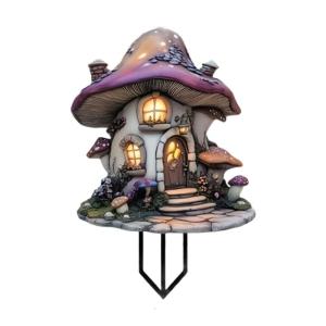 Durability Outdoor Squirrels House Yard Stake Decoration for Wedding Housewarming Weatherproofed Acrylic Resins