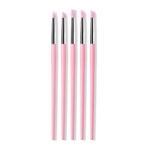 5pcs Multi Shape Silicone Brushes Modelling Brush Kit For Creative Nail Art And Detailed Pottery Designs Projects
