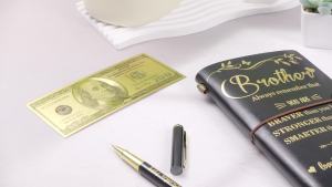 Zhanmai 2 Pcs Best Brother Ever Gifts Always Remember You Are Braver Than You Think Brother Leather Refillable Journal with Ballpoint Pen Christmas Birthday Gifts for Brother from Brother Sister