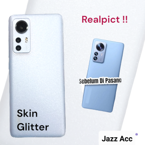 2023 Skin Sticker Back Cloud Glitter Samsung A73 A72 A71 A70 A53 A52 A52s A51 A50 A50s A33 A32 5G 4G A31 A30 A30s`A23 A22 A21 A21s A20 A20s Garskin Belakang 3 Dimensi Awan Hologram Simetris Case Tipis Anti Gores/Jamur Pelindung Handphone Ter Baru Murah