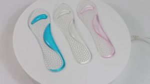 [Free Shipping] Double Arch Thickened Three-Quarter Insole Transparent Silicone WomenS Sandals Three-Quarter Insole Gel WomenS High-Heeled Shoes Anti-Slip Insole