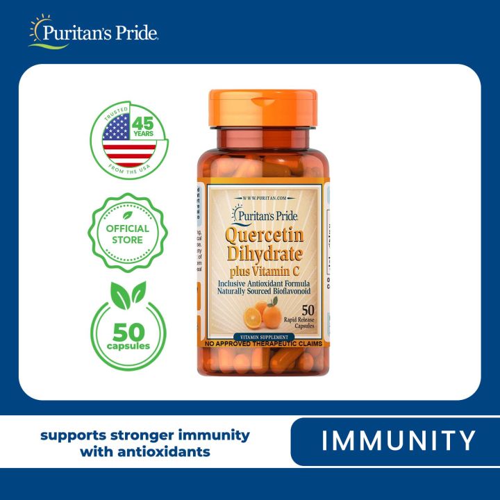 Quercetin Plus Vitamin C 50 capsules Puritan's Pride Lazada PH