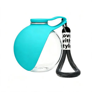 2 in 1 Portable Dog Water Bottle Stainless Steel Leak-Proof Dog Water Ball for Walking Hiking