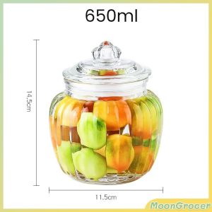 M.G Glass Sealed Cans Food Storage Jar Spice Bottle Storage Transparent Jar Bottle Large Capacity
