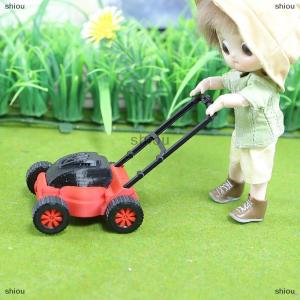 [COD] shiou 1 Piece thu nhỏ đồ nội thất phụ kiện 1:12 1:18 Dollhouse Máy cắt cỏ mô hình mô phỏng trẻ em Vườn Máy cắt đồ chơi công cụ sửa chữa