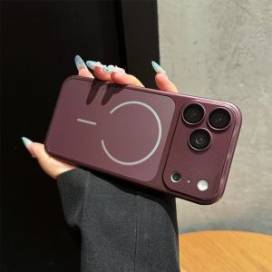 Instantly Change 18 Pro Max Case For iPhone 18 17 Air 16 15 14 13 Pro Max Phone Shell Shockproof Magnetic Metallic Plating Cover