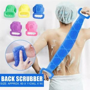 Sikat Punggung Bandan Silikon Alat Pembersih Badan Punggung Alat Bantu Gosok Punggung Sabuk Mandi Back Scrubber