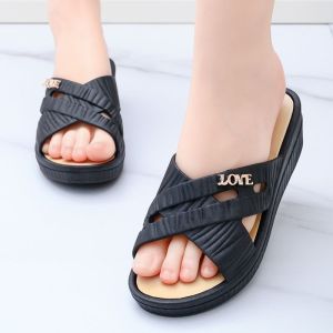 [Free Shipping] New WomenS Sandals For Outdoor Wear Thick-Soled Soft-Soled Stylish High-Quality Super Soft Non-Slip Korean-Style Wedge Heel Slippers